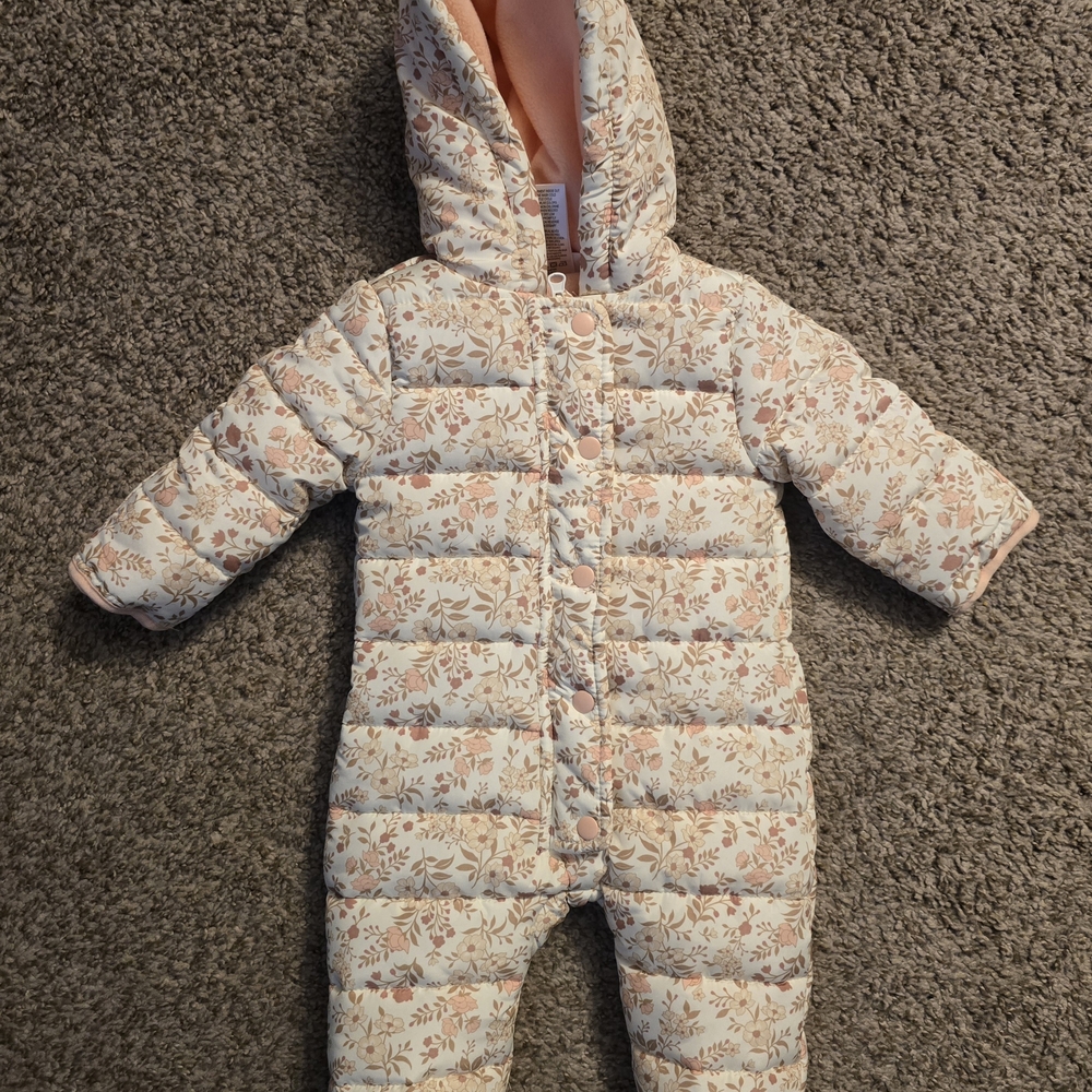 Nicole Miller Floral Baby Snowsuit